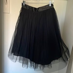 Black tulle skirt